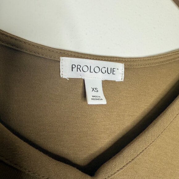 Prologue | Casual Olive Tan V-Neck T-Shirt Dress - XS - Picture 5 of 5